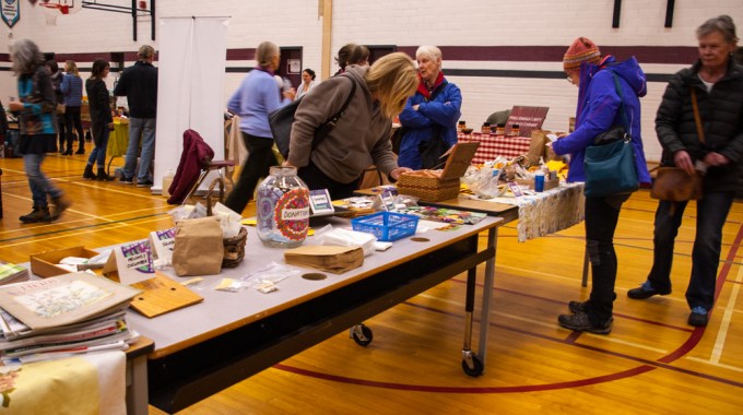 Seed Exchange table at Picton Seedy Saturday - 1006 a.m.